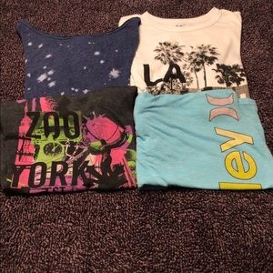 4 shirts